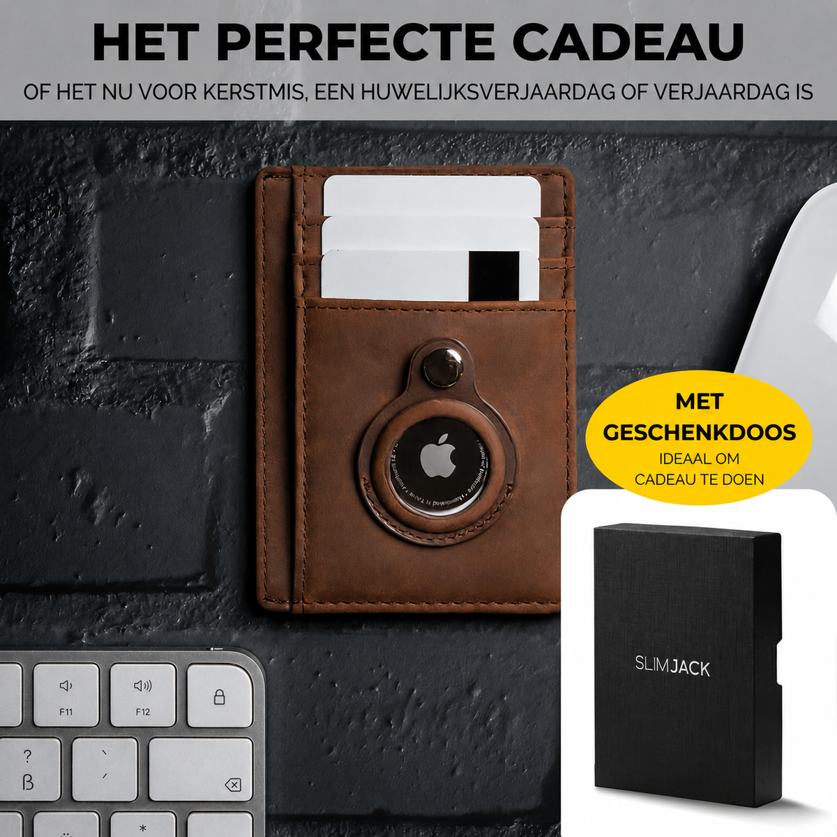 SLIMJACK® Wallet con hueco para AirTag