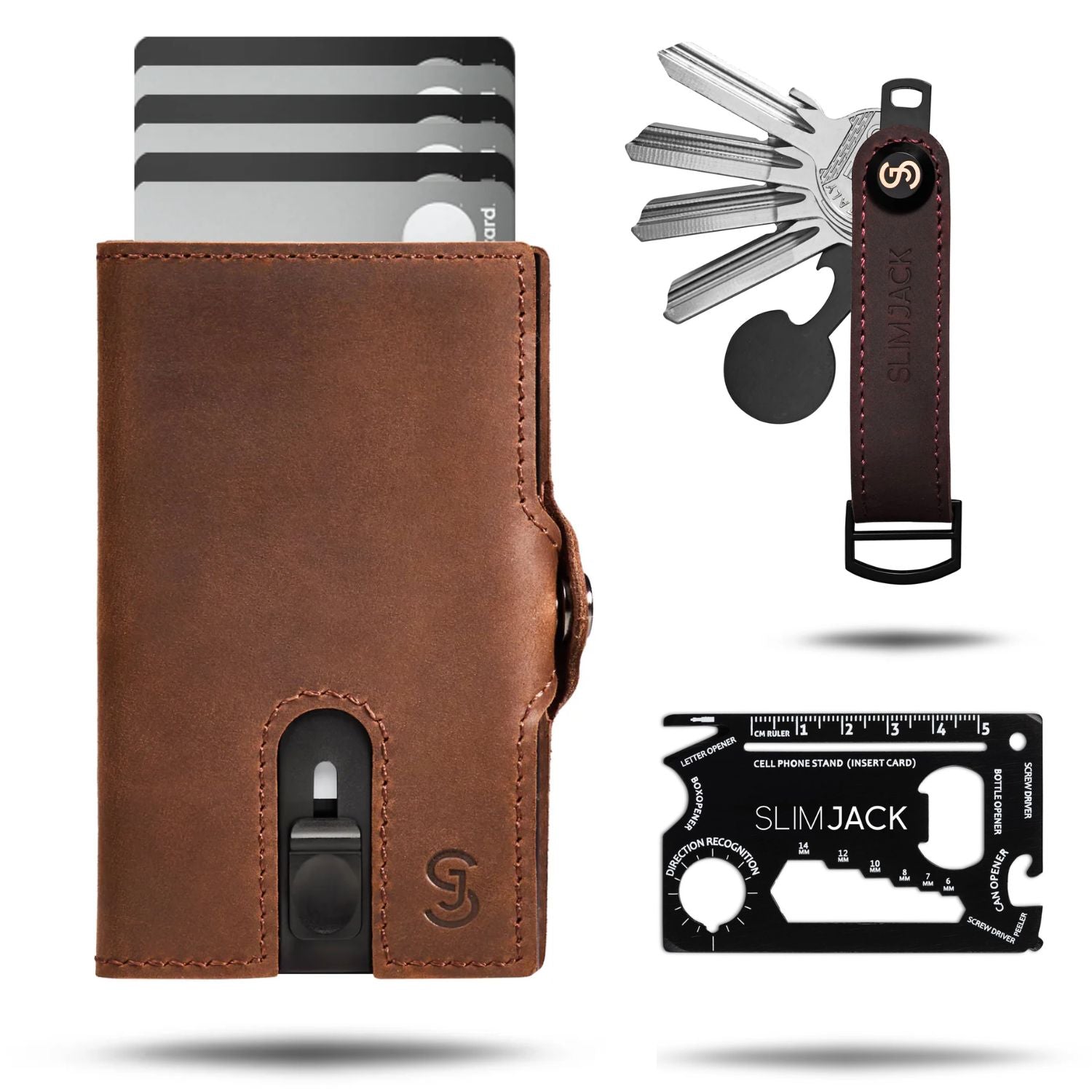Bundle: SLIMJACK® Wallet + Keyholder + Multitool