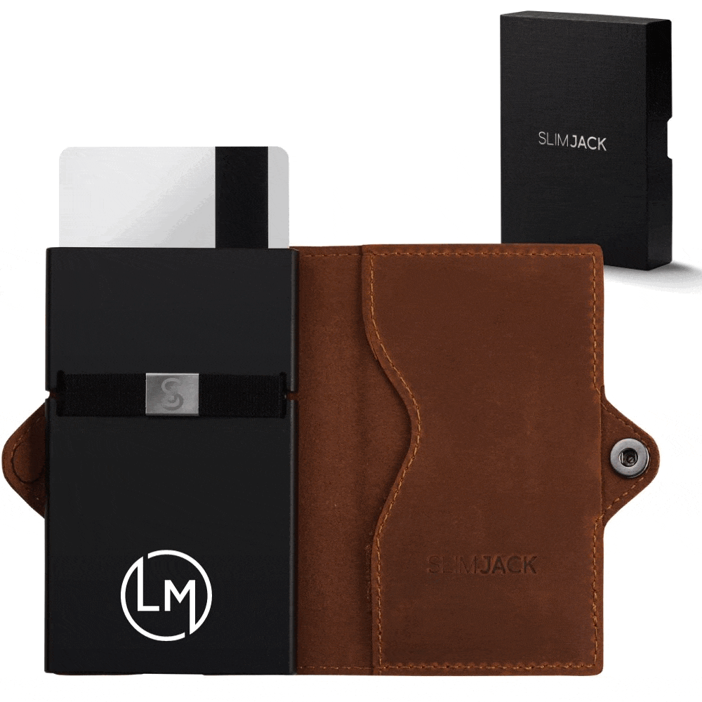 Portefeuilles SLIMJACK avec différents logos d’entreprise